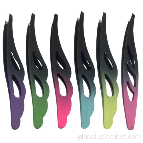 China Stainless steel tweezers tweezers Eyelash curler threading tools Defeathering eyebrow clip Supplier
